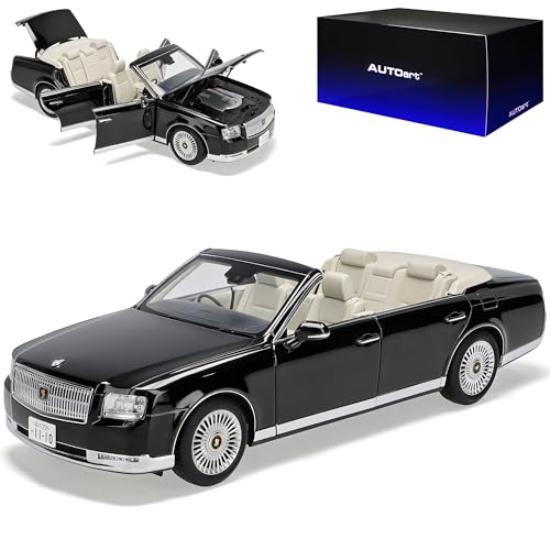 Generisch T*o*y*o*t*a Century Cabrio Schwarz 2019 79531 1/18 Auto*Art Modell Auto mit individiuellem Wunschkennzeichen von Generisch