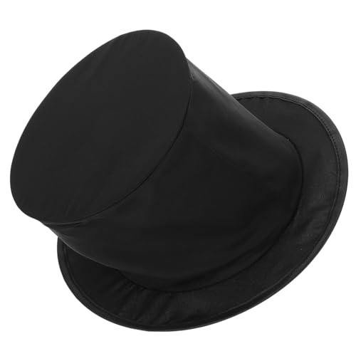 Generisch Tarnkappe Zylinder Für Erwachsene Zaubererhut Kostüme Für Männer Kleiner Zylinder Propellerhut Für Erwachsene Zylinder Steht Für Party Herren Zylinder Steampunk-hut Polyester Black von Generisch