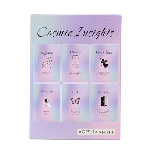Generisch Tarotkarten -Deck - Oracle Card | Astrologie magische Werkzeuge | Vintage Fortune Guidebook | 78pcs -Decks für Anfänger, spirituelles Lesetool, zukünftiges Spielspiel von Generisch