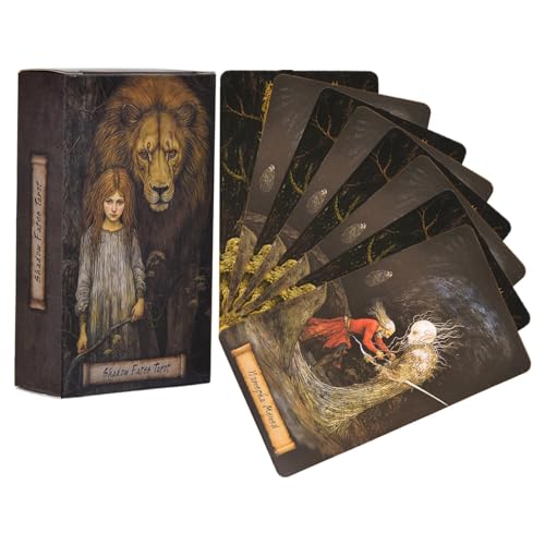 Generisch Tarotkarten Für Anfänger | 80 Stück Tarot Spielkarten | Tragbares Strategiespiel | Für Erwachsene Kinder Halloween Fest von Generisch