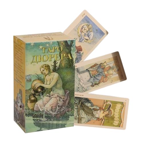 Generisch Tarotkartendeck, 78 Wahrsagekarten Zum Legen, Tragbares Orakel Deutungskarten Set Für Zuhause Reisen Partys Männer Erwachsene Generisch Tarotkartendeck, 78 Wahrsagekarten Zum Legen, Tragbares Orakel Deutungskarten Set Für Zuhause Reisen Partys Männer Erwachsene von Generisch