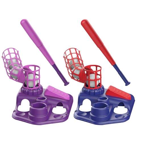 Generisch Teeball-Set Für Kleinkinder – Baseball-Spielzeug Für Kinder, Interaktives Sportspiel, Lernspielzeug | -Set Für 3- Bis 8-Jährige Mit Schläger Und Ball, Baseball Zur Förderung Der Für Drinnen von Generisch