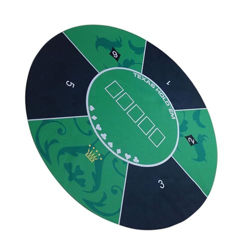 Generisch Texas Hold'em Pokermatte 47 -Zoll -Runde Tischplatte mit Tragetasche - tragbarer Gummi -Boden und Vlies -Spielmatte für Home Party Car Travel Card -Spiele bis zu 8 Spieler Generisch Texas Hold'em Pokermatte 47 -Zoll -Runde Tischplatte mit Tragetasche - tragbarer Gummi -Boden und Vlies -Spielmatte für Home Party Car Travel Card -Spiele bis zu 8 Spieler von Generisch