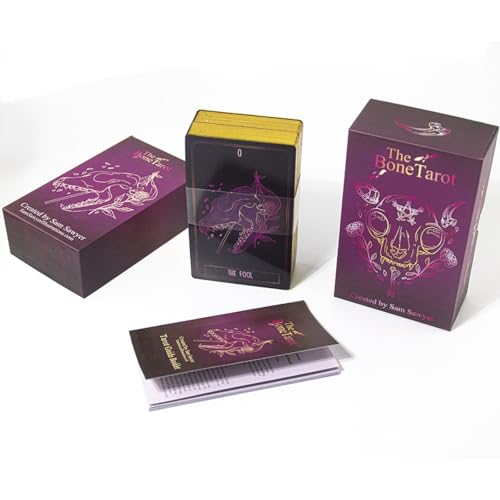 Generisch The Bone Tarot Deck | 78 Karten | Premium 350gsm Blue Core | 12x7cm | Luxuriöse Goldfolie Box | Ideal für Wahrsagerei & Introspektion Generisch The Bone Tarot Deck | 78 Karten | Premium 350gsm Blue Core | 12x7cm | Luxuriöse Goldfolie Box | Ideal für Wahrsagerei & Introspektion von Generisch