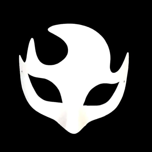 Generisch Therian Mask DIY Katzenmaske Bastelset mit Fell Strasssteinen & Farbwechsel-Materialien für Cosplay Kostüme & Partys von Generisch