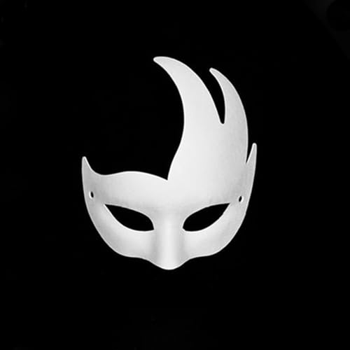 Generisch Therian Mask DIY Katzenmaske Bastelset mit Fell Strasssteinen & Farbwechsel-Materialien für Cosplay Kostüme & Partys von Generisch