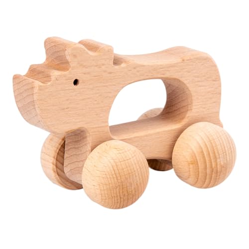 Generisch Tiere Holzspielzeug Autos Montessori Spielzeug für Babys 0-12 Monate Kleinkinder 1-3 Jahre Holz Baby Spielzeug 1+ Jahr Baby Push Cars Kinderzimmer Dekor von Generisch