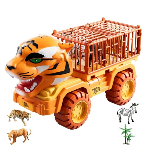 Generisch Tierspielzeug-LKW,Tier-LKW,Tigerauto zurückziehen | Transportauto-Spielzeug, Fahrzeugspielzeug-Klassenzimmer, Gefängnis-Spielzeug- für, Mädchen, Trägheits-Rückziehfahrzeuge Generisch Tierspielzeug-LKW,Tier-LKW,Tigerauto zurückziehen | Transportauto-Spielzeug, Fahrzeugspielzeug-Klassenzimmer, Gefängnis-Spielzeug- für, Mädchen, Trägheits-Rückziehfahrzeuge von Generisch
