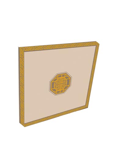 Generisch Tischdecke for Mahjong, Anti-Rutsch-Mahjong-Tischmatte, Aufrollbare Spielmatte for Mah Jongg, Karten-, Brett- und Legespiele(Gold,100x100cm) von Generisch