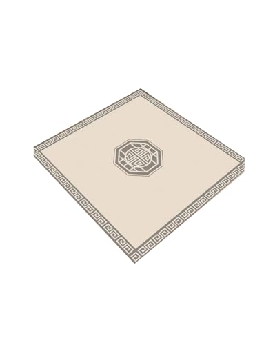 Generisch Tischdecke for Mahjong, Anti-Rutsch-Mahjong-Tischmatte, Aufrollbare Spielmatte for Mah Jongg, Karten-, Brett- und Legespiele(Grey,105x105cm) von Generisch