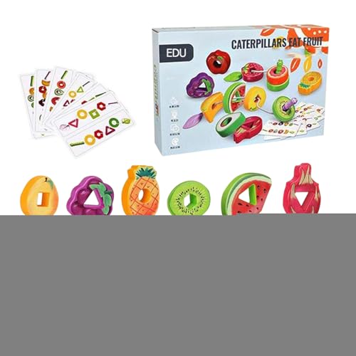 Generisch Toddler Fädelspiel,Eltern-Kind Interaktives Spiel - Feinmotorik Obst Gemüse Fädelspiel Für Mädchen Kleinkinder Klassenzimmer Zuhause Reisen Auto Generisch Toddler Fädelspiel,Eltern-Kind Interaktives Spiel - Feinmotorik Obst Gemüse Fädelspiel Für Mädchen Kleinkinder Klassenzimmer Zuhause Reisen Auto von Generisch