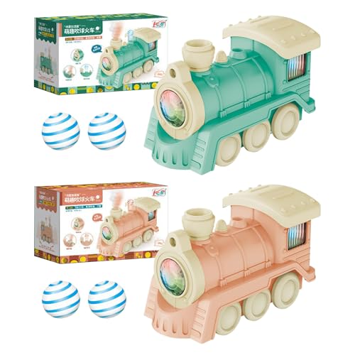 Generisch Toddler Train Toy, Blowing Ball Set, Educational Sensory Toy with Sounds Lights, Interactive Play for Kids Boys Girls, Holiday, Early Learning Development, Motor Skills Enhancer von Generisch