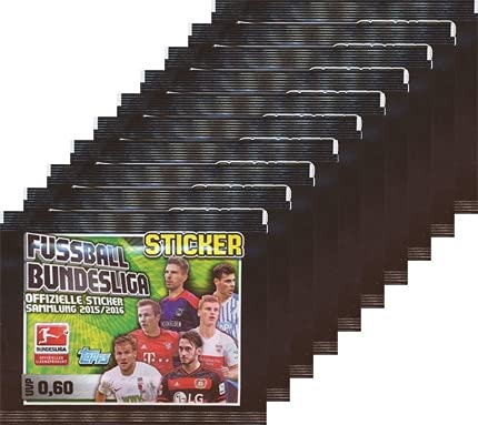 Generisch Topps Bundesliga 2015/16 - Sammelsticker - 10 Tüten von Generisch