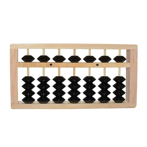 Generisch Tragbare Kinder Mathe Arithmetik Berechnung des Zähl rahmens Schüler Pädagogisches Spielzeug 7 Spalte 5-Perlen aus Holz Abacus von Generisch