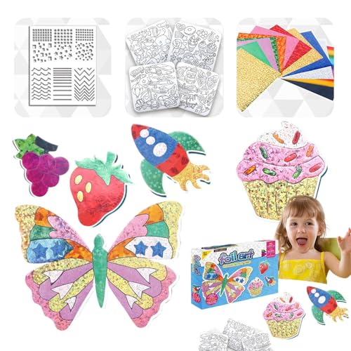 Generisch Transfer Folienhandwerk Kits Für Kinder - DIY No Creative Art Foil Tiere Aufkleber Spielzeug, Folienkunstaktivität Für Mädchen Und Generisch Transfer Folienhandwerk Kits Für Kinder - DIY No Creative Art Foil Tiere Aufkleber Spielzeug, Folienkunstaktivität Für Mädchen Und von Generisch