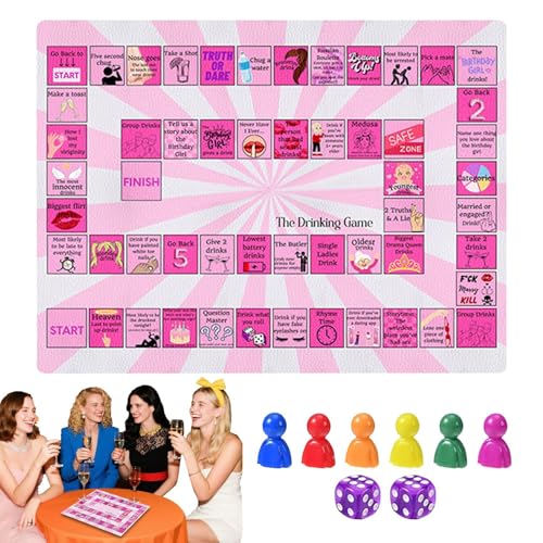 Generisch Trinkspiel Brettspiele | Lustige Familien Trinkspiele Mit Interaktion | Spaß Unterwegs Familienaktivitäten Wasserdicht Für Haus Abend Outdoor von Generisch