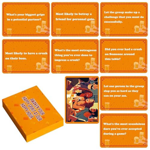 Generisch Trinkspiele für Erwachsene, Trinkkartenspiel - 50 Stück Weihnachtsfeierspiele Trinkspiele | Spiele für Erwachsene, Trinkspiel zum Muttertag, Büros von Generisch
