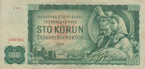 Generisch Tschechoslowakei Pick-Nr: 91h gebraucht (III) 1961 100 Korun (Banknoten für Sammler) von Generisch