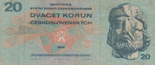 Generisch Tschechoslowakei Pick-Nr: 92d gebraucht (III) 1970 20 Korun (Banknoten für Sammler) von Generisch
