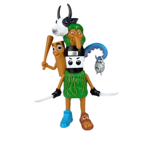 Generisch Tung Tung Tung Sahur Figure Toy,Italian Brainrot Figures,Tralalero Tralala Figure,Desk Decorations Gifts for Colleagues and Friends (F) von Generisch