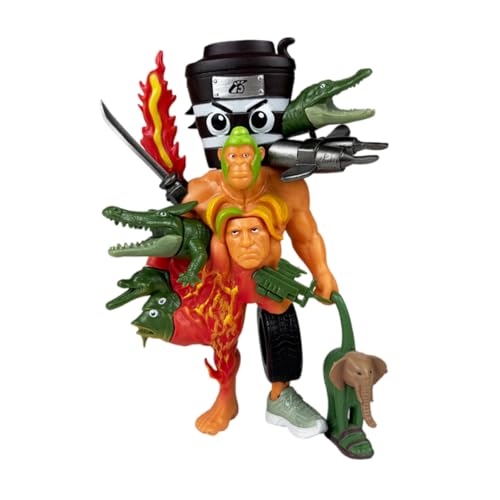 Generisch Tung Tung Tung Sahur Figure Toy,Italian Brainrot Figures,Tralalero Tralala Figure,Desk Decorations Gifts for Colleagues and Friends (P) von Generisch