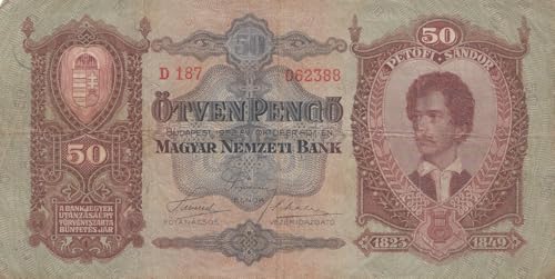 Generisch Ungarn Pick-Nr: 99 gebraucht (III) 1932 50 Pengö (Banknoten für Sammler) von Generisch