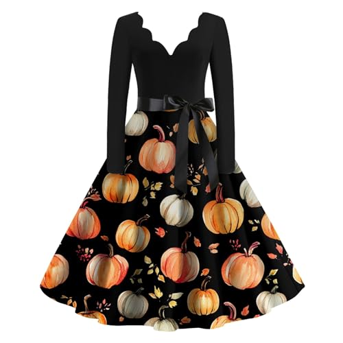 Generisch Vampirkostüm Skelett Puppe Fledermaus Lang Steampunk Tag Der Toten Kleid Braut Kleid Frauen Pirat Zauberer Dress Kürbis Slutty Outfit Maid Cosplay Halloweenkostüm Frau L von Generisch