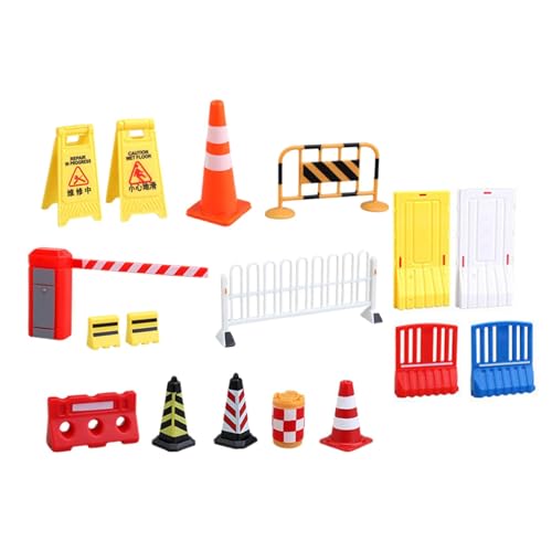 Generisch Verkehrszeichen-Spielset,Spielset Straßenschilder Verkehrszeichen-Lernspielset 17x Lernspielset mit Verkehrsschildern für und Mädchen von Generisch