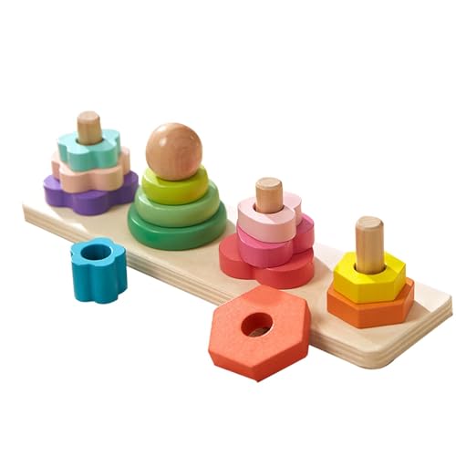 Vierpillare Bausteine, Stapelspielzeugset, Farbenfrohes Bildungsspielzeug, Formsortieren, Ausgleichsdesign, 26,8 X 7,5 X 7,5 Cm/10.55x2.95x2,95 Zoll Für Kinderkinder Vierpillare Bausteine, Stapelspielzeugset, Farbenfrohes Bildungsspielzeug, Formsortieren, Ausgleichsdesign, 26,8 X 7,5 X 7,5 Cm/10.55x2.95x2,95 Zoll Für Kinderkinder von Generisch