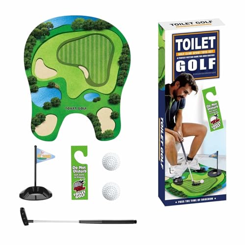 Generisch WC-Golfspiel Lustiges Mini-Töpfchen-Golf-Set Humoreskes Witz-Geschenk für Männer Vater Ehemann Freund Bruder Badezimmer-Geschenke Weißer Elefant Erwachsene Neuheit Generisch WC-Golfspiel Lustiges Mini-Töpfchen-Golf-Set Humoreskes Witz-Geschenk für Männer Vater Ehemann Freund Bruder Badezimmer-Geschenke Weißer Elefant Erwachsene Neuheit von Generisch