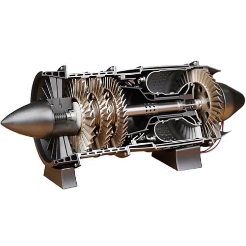 Generisch WP-85 Turbofan-Triebwerksbausatz, der funktioniert, über 100 Teile, DIY-Turbostrahltriebwerk für Kampfflugzeuge, mechanisches Wissenschaftsspielzeug von Generisch