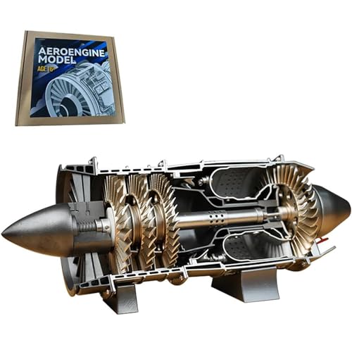 Generisch WP-85 Turbojet-Triebwerksmodellbausatz, der funktioniert, WP-85 3D-gedrucktes funktionsfähiges Turbojet-Triebwerksmodell, Geschenk für Erwachsene (100 Stück) von Generisch