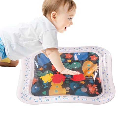 Generisch Wasser Spielmatte Für Baby - Aufblasbare Wassermatte Sinnespielzeug - Pädagogisches Spielzeug Lernspiele Aktivitätszentrum Zur Sinnesentwicklung & Visuellen Förderung von Generisch