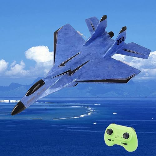 Generisch Weekeen Remote Airplane, Gravity Gliders Airplane, Weekeen Remote Plane Toy, 2.4ghz Rc Remote Control Fighter Model Toy (Blue) von Generisch