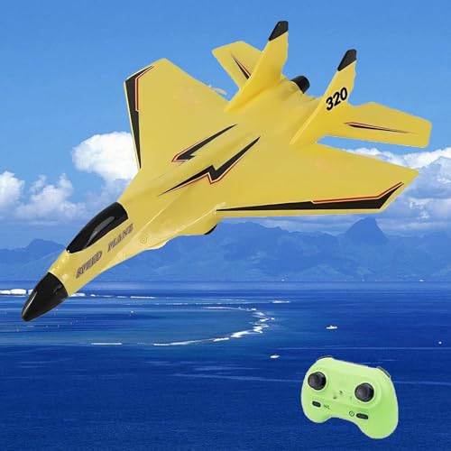 Generisch Weekeen Remote Airplane, Gravity Gliders Airplane, Weekeen Remote Plane Toy, 2.4ghz Rc Remote Control Fighter Model Toy (Yellow) von Generisch
