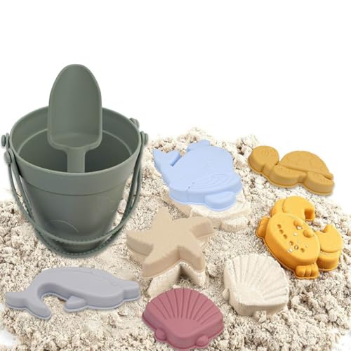 Generisch Weiches Silikon Sandspielzeug Set (für Kleinkinder, Jungen, Mädchen) Strandspielzeug Outdoor Spiele (C) von Generisch