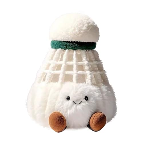 Generisch Weiches Spielzeug Badminton Hängendes Ornament Niedliche Dekorative Stofftierpuppe Für Kinder Indoor Outdoor Waldtier Plüschtier (White, 15CM) von Generisch