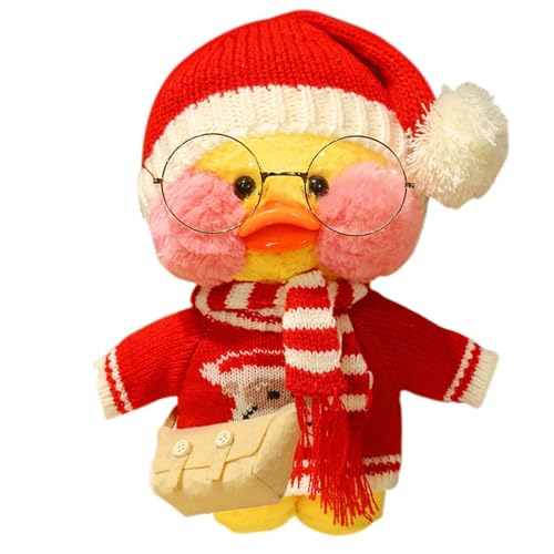 Generisch Weihnachten Gefüllte Entenspielzeug Entenspielzeug Für Kinder Urlaubskuschelenten Weihnachtsdekoration Für Zuhause Kuscheltiere Für Sofa Enten 30 cm Entenkuscheltiere Urlaubskusche von Generisch