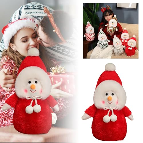 Generisch Weihnachten Schneemann Spielzeug Weihnachtsschmuck Weihnachten Schneemann Spielzeug Weihnachtsschmuck Plüschpuppen (A, 35cm) von Generisch