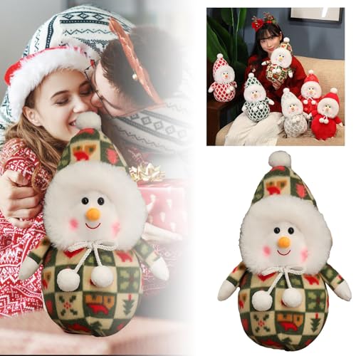Generisch Weihnachten Schneemann Spielzeug Weihnachtsschmuck Weihnachten Schneemann Spielzeug Weihnachtsschmuck Plüschpuppen (B, 35cm) von Generisch