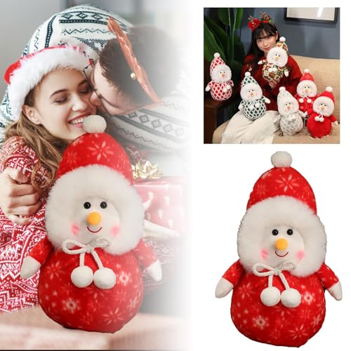 Generisch Weihnachten Schneemann Spielzeug Weihnachtsschmuck Weihnachten Schneemann Spielzeug Weihnachtsschmuck Plüschpuppen (C, 35cm) von Generisch