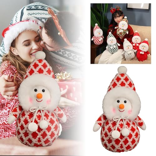Generisch Weihnachten Schneemann Spielzeug Weihnachtsschmuck Weihnachten Schneemann Spielzeug Weihnachtsschmuck Plüschpuppen (D, 35cm) von Generisch