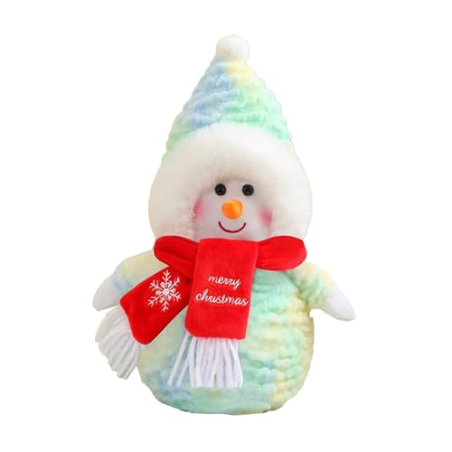 Generisch Weihnachten Weihnachtsschal Schneemann Puppe Spielzeug Weihnachtsschmuck Weihnachten Schneemann Puppe Puppe Weihnachtsschmuck Spielzeugpuppe (B, 35cm) von Generisch