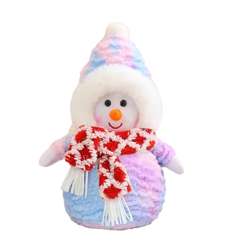 Generisch Weihnachten Weihnachtsschal Schneemann Puppe Spielzeug Weihnachtsschmuck Weihnachten Schneemann Puppe Puppe Weihnachtsschmuck Spielzeugpuppe (C, 35cm) von Generisch