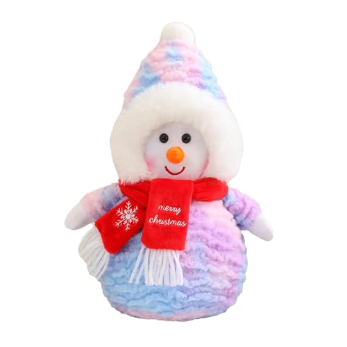 Generisch Weihnachten Weihnachtsschal Schneemann Puppe Spielzeug Weihnachtsschmuck Weihnachten Schneemann Puppe Puppe Weihnachtsschmuck Spielzeugpuppe (D, 35cm) von Generisch