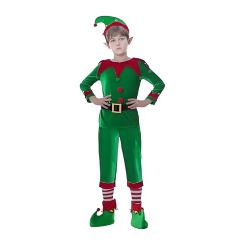 Generisch Weihnachtskostüm für | Elfenkostüme Für Kinder - Kinderkostüm für Weihnachtsfest Rollenspiel Mottoparty Veranstaltung Festliche Verkleidung von Generisch