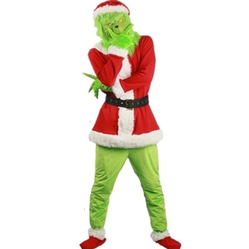 Generisch Weihnachtsmann Kostüm für Erwachsene Kinder Weihnachtskostüm Monster Weihnachtsmannanzug Weihnachtstag Party Ball Cosplay Kostüm von Generisch