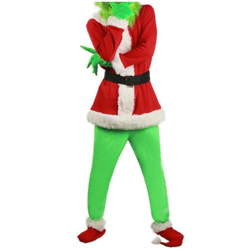 Generisch Weihnachtsmann Kostüm für Erwachsene Kinder Weihnachtskostüm Monster Weihnachtsmannanzug Weihnachtstag Party Ball Cosplay Kostüm von Generisch
