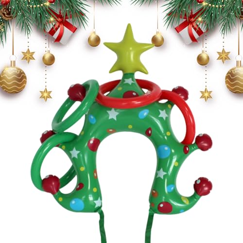 Generisch Weihnachtsstirnbänder - PVC Christmas Tree Stirnband Weihnachtsstirnband Santa | Festliche Ferienhaarzubehör für Frauen Männer Kinder Party Kostüm Dress Up und tägliche Verwendung von Generisch