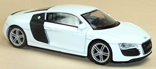 Generisch Welly Modellauto kompatibel mit Audi R8 Sportwagen ca. 1:43 / ca. 9-10 cm weiß von Generisch